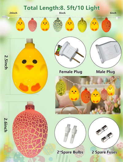Guirnalda Luces Pascua 8.5pies 10 LED Multicolor IP44