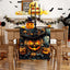 Camino mesa Halloween calabazas negras 72pulg decoración hogar