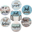 6 Pzas Posavasos Cerámica Corcho Soporte Metal Decoración Bar