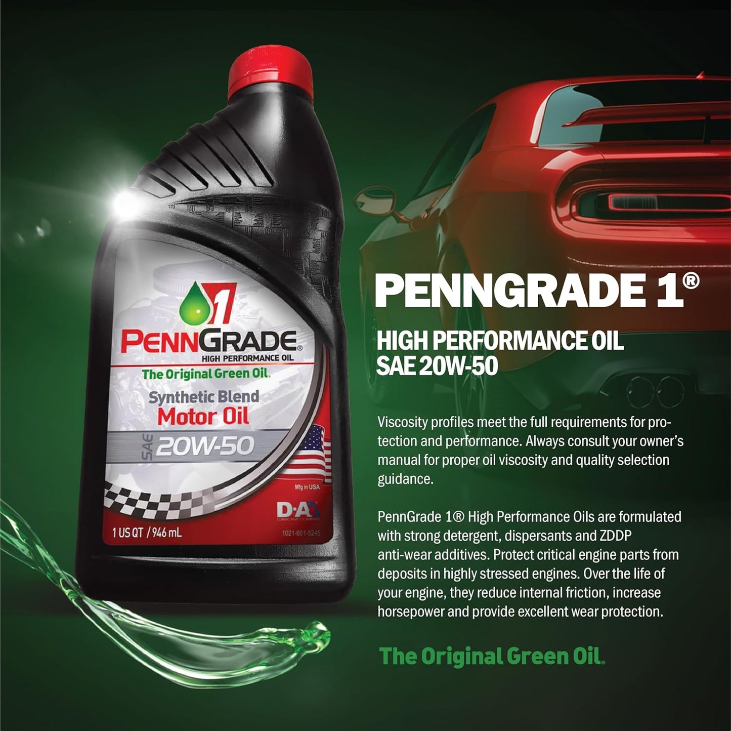 Aceite sintético SAE 20W-50 1qt