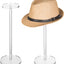 2 Soportes Sombrero Acrílico 16" Base Redonda