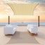 Toldo rectangular tela 14x16ft UV50 resistente cochera patio