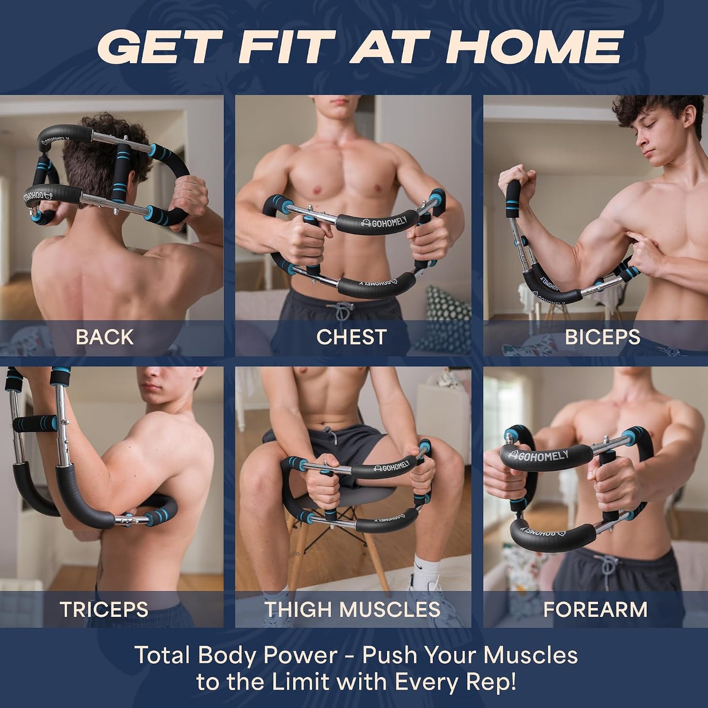 Barra ajustable entrenamiento brazos torso 20-90lb