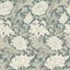Papel tapiz floral verde claro autoadhesivo 17.5x78.8pulg