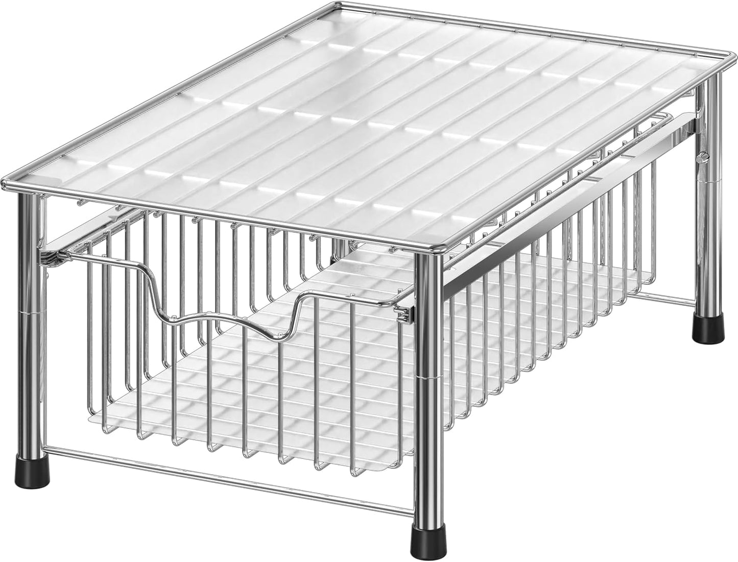 Cajón organiz. apilable cromado
