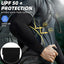 Mangas UV compresión brazo UPF 50 deporte hombre mujer