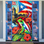 Pancarta puerta rana coqui 71x35" decoración