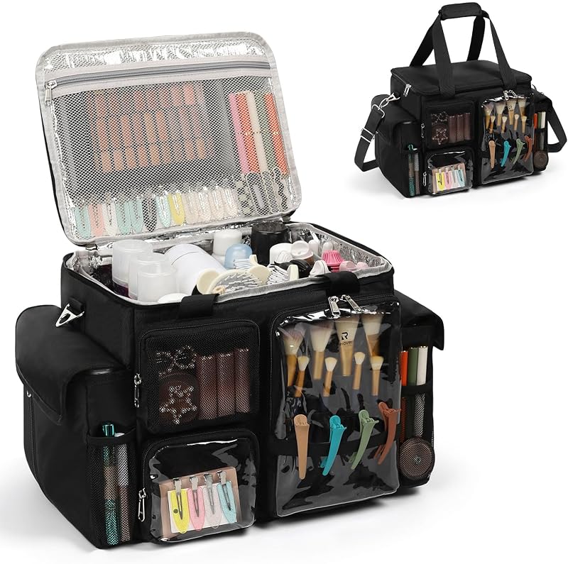 Bolsa viaje estilista con divisores y bolsillos