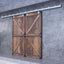Kit pista caja exterior 24ft puerta corrediza granero