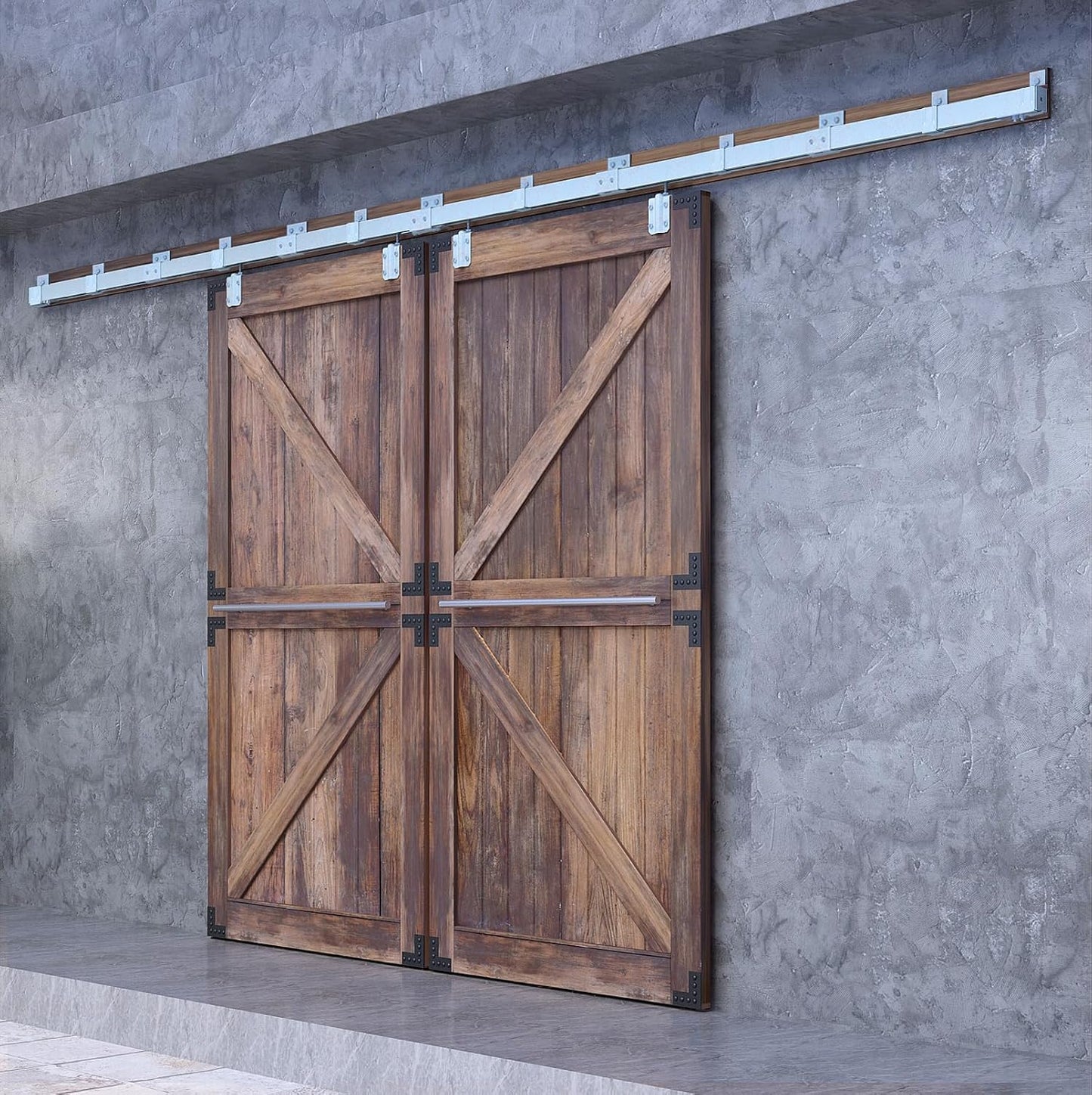Kit pista caja exterior 24ft puerta corrediza granero