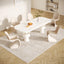 Alfombra bohemia vintage beige 8x10ft antiderrap lavable