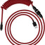 Cable USB-C a USB-A en espiral conector aviador 5 pines