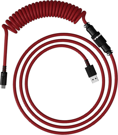 Cable USB-C a USB-A en espiral conector aviador 5 pines