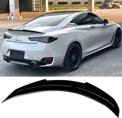 Aleron trasero Infiniti Q60 17-22 negro brillante