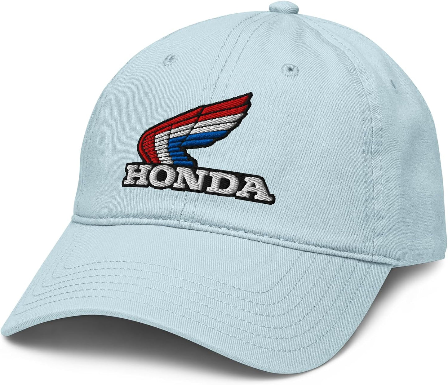 Sombrero béisbol ajustable logotipo retro rojo blanco azul