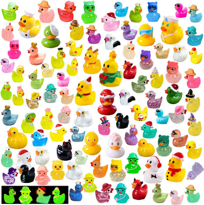 110 Pzas patos resina multicolor mini jardín hadas decoración