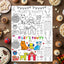 12 Manteles Perros Coloreables Cumpleaños Let's Pawty