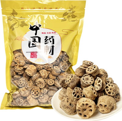 Nodo rizoma loto seco 500g medicina herbaria china