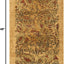 Alfombra decorativa 2'3x4' beige y multicolor
