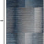 Alfombra moderna sala comedor dormitorio 6'7"x9' azul