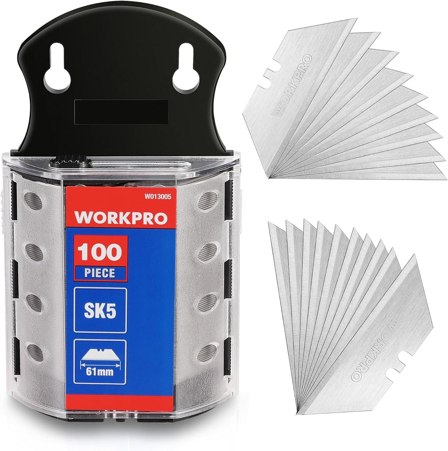 Cuchillas acero SK5 paquete 100 con dispensador