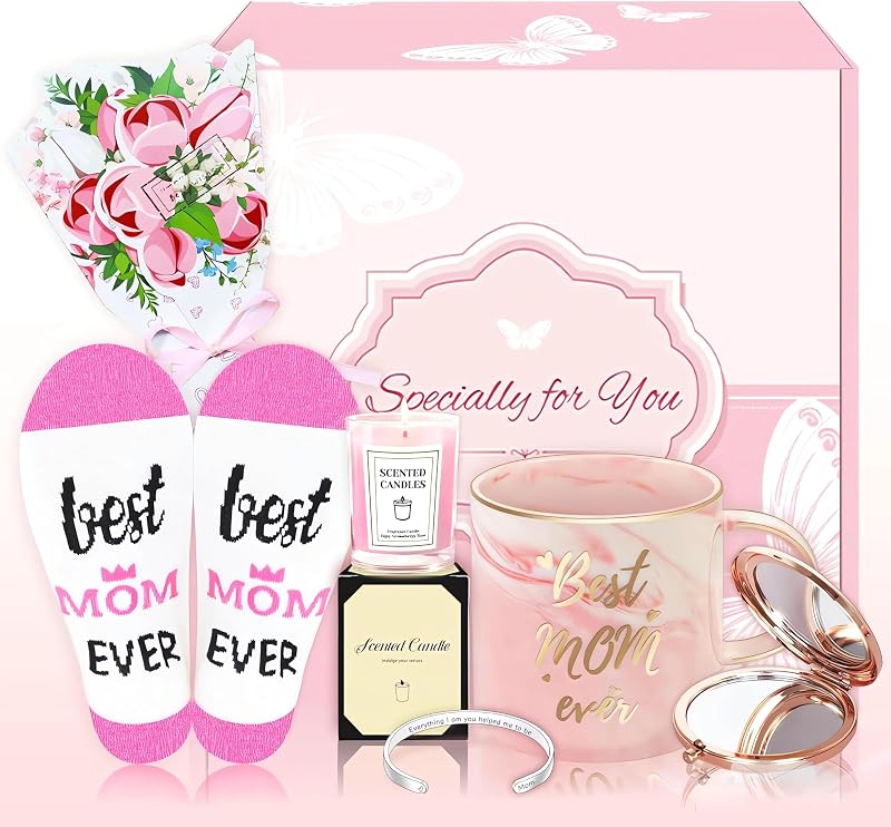 Cesta regalo mujer con taza cerámica 12oz