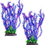 Plantas plásticas acuario decoración 20.4pulg 2uds