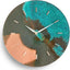 Reloj pared moderno 12pulg color turquesa