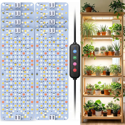 Luz LED 100W espectro completo para plantas interiores con temporizador