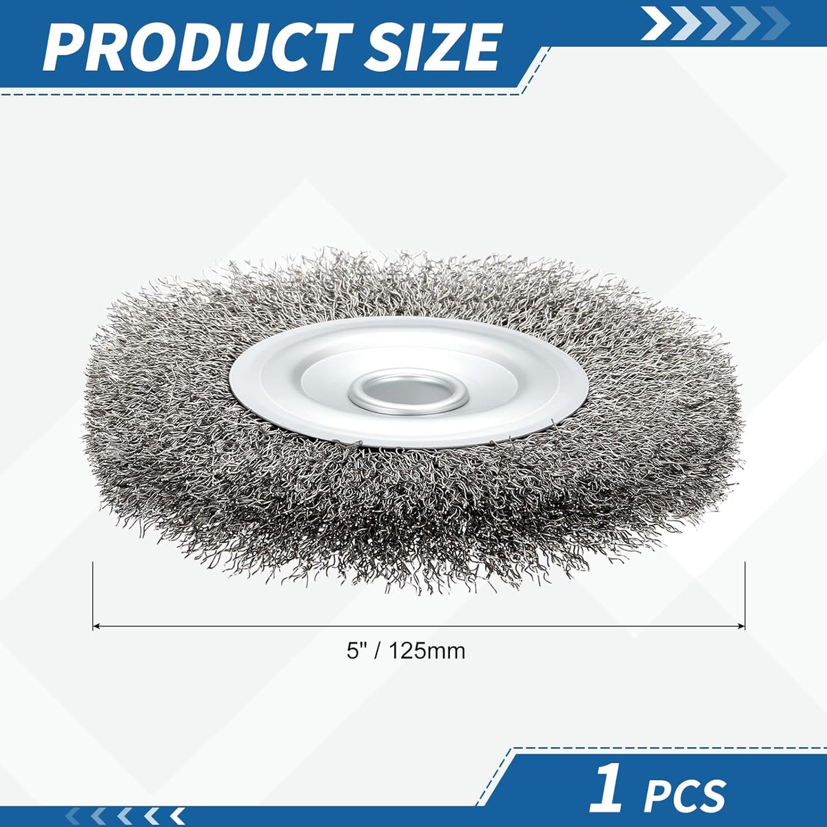 Cepillo alambre acero inox 5pulg paquete 1 unidad