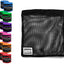 Bolsa lavandería malla con cremallera color negro grande