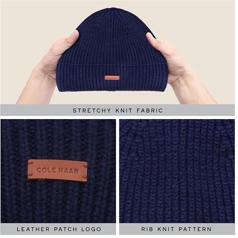 Gorro punto para hombre diseño sin puños comodidad lujo