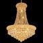 Candelabro Cristal K9 12 Luces Doradas Estilo Imperio