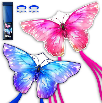 Set 3 Cometas para Niños y Adultos Rosa Azul