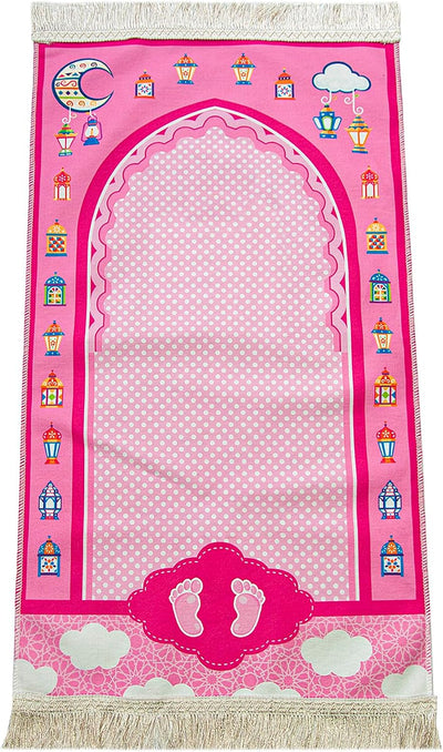 Alfombra oración niños diseño janamaz suave