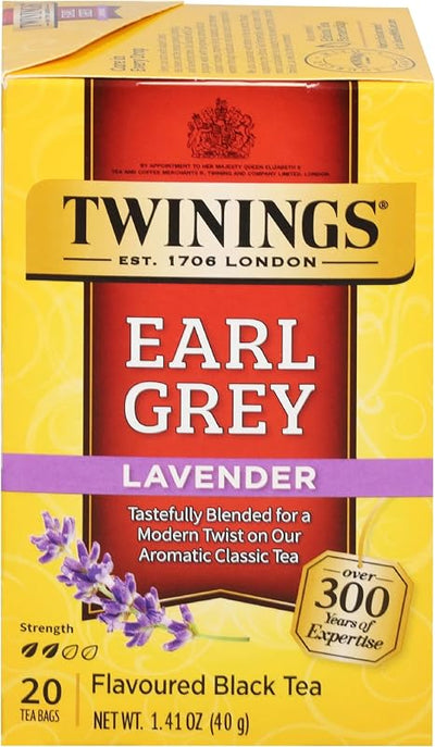 Té Earl Grey lavanda Twining 1.41oz 20uds