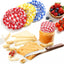 Juego de 3 fundas elásticas de algodón para tarros de masa madre reutilizables