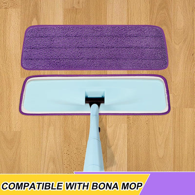 10 Almohadillas Microfibra 16.5pulg Repuesto Mopa Bona
