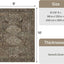 Alfombra lavable 8x10ft antiderrap marrón vintage