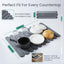 Tapete secado platos piedra 23.6x15.3pulg antideslizante gris