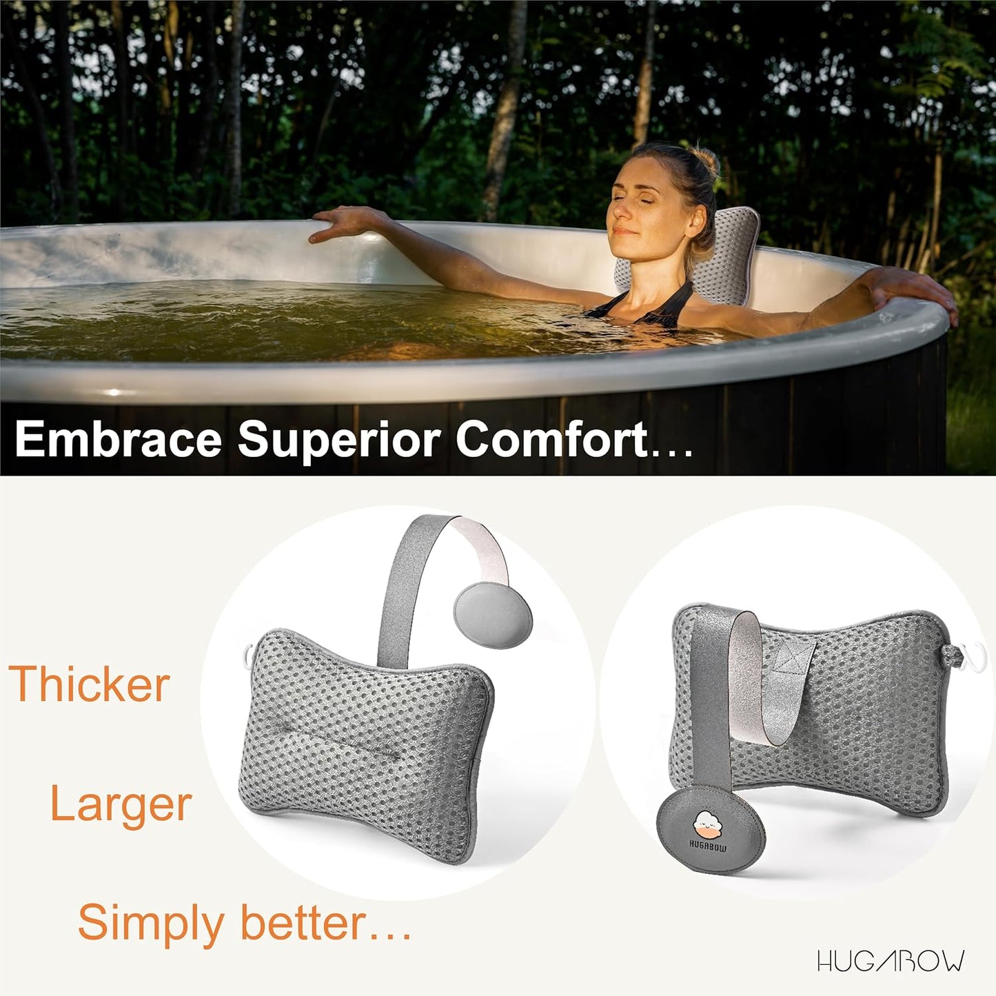 2 Almohadas Bañera Spa Tumbona Respaldo Universal Ajustable