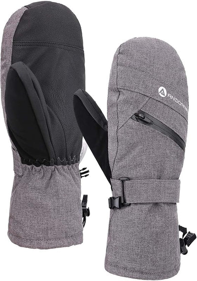 Manopla esquí snowboard pantalla táctil mujer cremallera