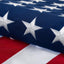 Bandera algodón 5x8ft exterior resistente estrellas bordadas