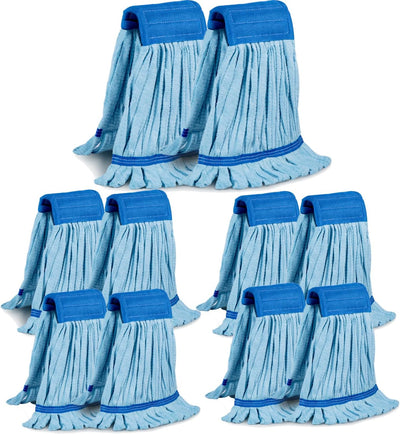 Pack 10 Fregona Tubo Microfibra Cabezal Reemplazo