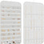 Pack 2 organizadores joyas colgantes 40 bolsillos 36 ganchos blanco
