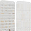 Organiz. colgante joyas 36 ganchos 40 bolsillos blanco