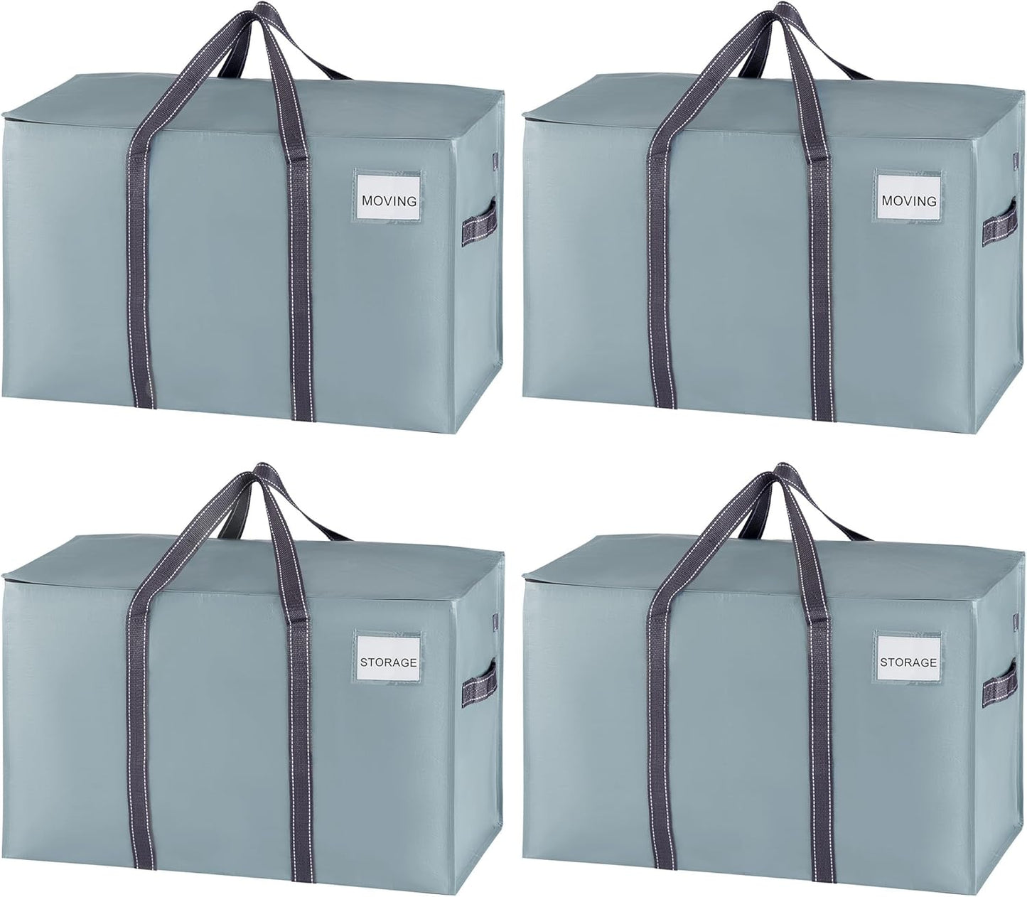 Cajas mudanza extragrande asas resistentes 4 pzas azul