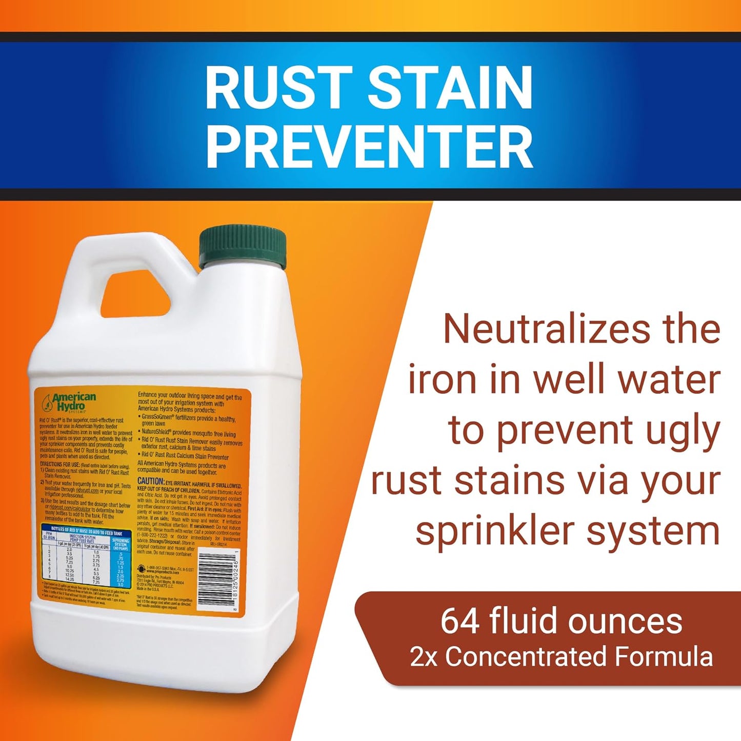 Preventivo de óxido Rid O' Rust 64oz