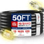 Cable extensión 50ft 16/3 SJTW impermeable 13A 125V negro