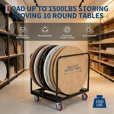 Carrito plegable para yeso ruedas 6pulg capacidad 1500lb